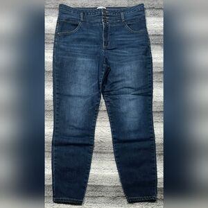 Rewind Dark Blue Straight Leg Jeans